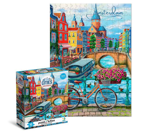 гр Пазл Medium-M "Міста. Амстердам" 300646 (12) "DoDo", 300 елементів, 28х39 см, в коробці гр Пазл Medium-M "Міста. Амстердам" 300646 (12) "DoDo", 300 елементів, 28х39 см, в коробці