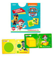 гр Щенячий патруль. Щенопазлики "Учимо форми" ЛП241050У (40) "Ранок", 12 двобічних пазлів, в коробці