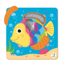 гр Пазли картонні (до 2 років) сортер "Рибка" 300362 (48) 5 елементів "Dodo"