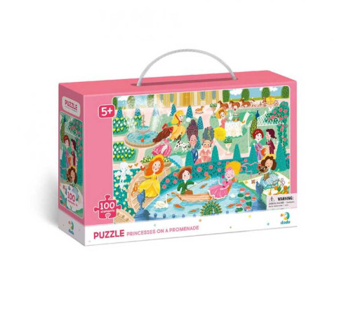 гр Пазли картонні (5-7 років) 100 ел. "Принцеси на прогулянці" 300404 (10) "Dodo", в коробці – в наличии! Купите сейчас у KAZKOVA