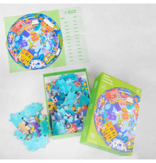 Пазли С 48158 (32) "Транспорт", 108 деталей, круглий, постер, в коробці