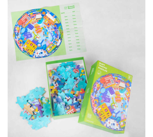 Пазли С 48158 (32) "Транспорт", 108 деталей, круглий, постер, в коробці – в наличии! Купите сейчас у KAZKOVA