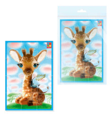 гр Пазли м'які А4 "Малюк зможе. Жирафа" VT1103-94 (50) "Vladi Toys", в пакеті