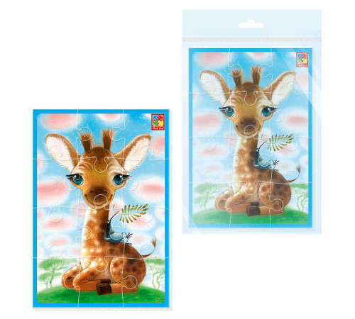 гр Пазли м'які А4 "Малюк зможе. Жирафа" VT1103-94 (50) "Vladi Toys", в пакеті гр Пазли м'які А4 "Малюк зможе. Жирафа" VT1103-94 (50) "Vladi Toys", в пакеті