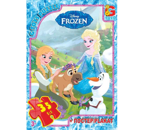 гр Пазли 35 ел. "G-Toys" "Frouzen" FR 008 (62) + постер – в наличии! Купите сейчас у KAZKOVA