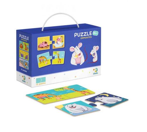 гр Пазли "Протилежності" 300151 (16) "Dodo", 24 елемента гр Пазли "Протилежності" 300151 (16) "Dodo", 24 елемента