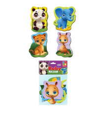 гр бебі MAXI пазли картонні "Зоопарк" VT 1722-18 (24) "Vladi Toys"