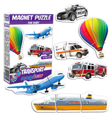гр Магнітні пазли "Transport" ML4031-24 EN (70) "Magdum", англ. мова, в коробці
