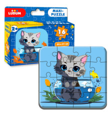 гр Максі-пазл "Котик 1" МЕ 5032-02 (12) "Ludum", 16 елементів, в коробці