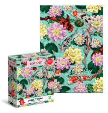 гр Пазл Hard-S "Ботаніка. Квіти лотоса та рибки коропи коі" 300612 (32) "DoDo", 350 елементів, 32х23см, в коробці