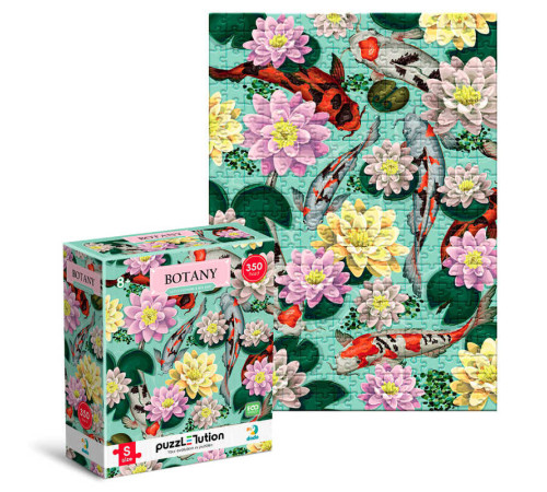 гр Пазл Hard-S "Ботаніка. Квіти лотоса та рибки коропи коі" 300612 (32) "DoDo", 350 елементів, 32х23см, в коробці – в наличии! Купите сейчас у KAZKOVA