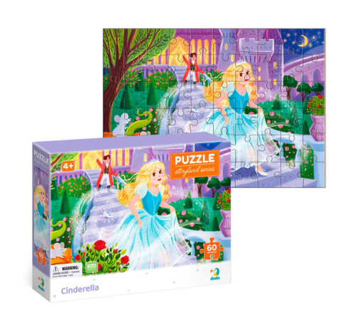 гр Пазл "Попелюшка" 60 ел. 300713 (48) у коробці "Dodo" – в наличии! Купите сейчас у KAZKOVA