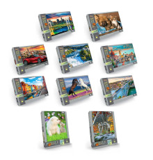 гр Пазли 1500 ел. C1500-04-01 02 03...10 (10) ВИДАЄТЬСЯ ТІЛЬКИ МІКС ВИДІВ, "Danko Toys"