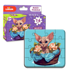 гр Максі-пазл "Котик 2" МЕ 5032-03 (12) "Ludum", 16 елементів, в коробці