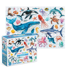 гр Монтессорі пазл "Океанічні тварини" 300630 (24) "DoDo", 200 деталей, 33х47 см, в коробці