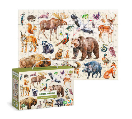 гр Монтессорі пазл "Лісові тварини" 300638 (24) "DoDo" в коробці – в наличии! Купите сейчас у KAZKOVA