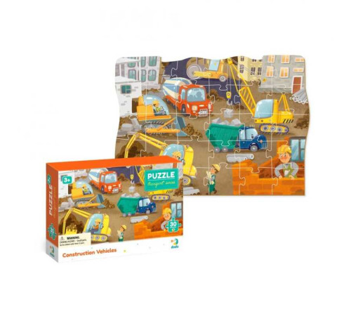 гр Пазли картонні (3-4 роки) 30 ел. "На будмайданчику" 300373 (36) "Dodo" – в наличии! Купите сейчас у KAZKOVA