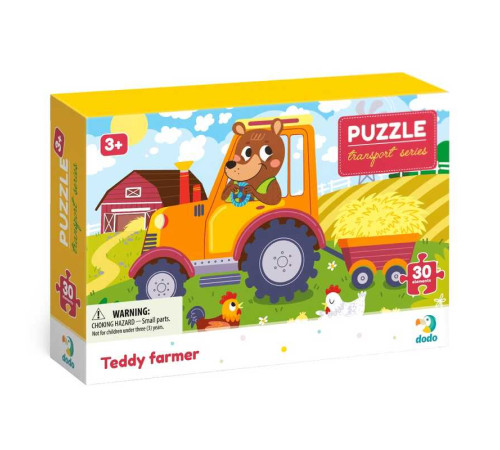 гр Пазли картонні (3-4 роки) 30 ел. "Ведмедик-тракторист" 300371 (36) "Dodo" гр Пазли картонні (3-4 роки) 30 ел. "Ведмедик-тракторист" 300371 (36) "Dodo"
