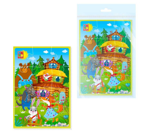 гр М`які пазли А5 "Малюк зможе. Теремок" VT1103-95 (50) "Vladi Toys" – в наличии! Купите сейчас у KAZKOVA