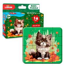 гр Максі-пазл "Котик 3" МЕ 5032-04 (12) "Ludum", 16 елементів, в коробці