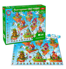 гр Пазл-віммельбух МЕ 5032-34 "Пазл-лабіринт. Світ чудес" (10) "Ludum" 120 елементів