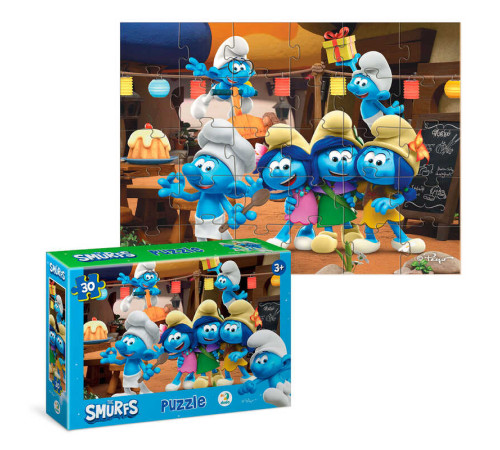 гр Пазли "Вечірка Смурфів" 200661 (40) "Dodo", 30 елементів, в коробці гр Пазли "Вечірка Смурфів" 200661 (40) "Dodo", 30 елементів, в коробці
