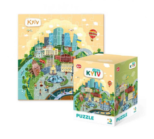 гр Пазли картонні (5-7 років) "Київ" 300168 (16) 64 елементи "Dodo" – в наличии! Купите сейчас у KAZKOVA
