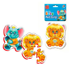 гр Пазли магнітні бейбі "Малюк зможе. Зоопарк" VT3208-28 (50) "Vladi Toys", в пакеті