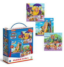 гр Пазл 3в1 "Ігровий майданчик" 200578 (12) "DoDo", 25-36-54 елементів, рівні складності, в коробці