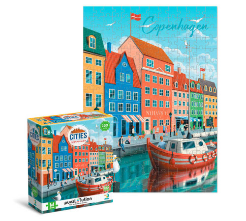 гр Пазл Easy-M "Міста. Копенгаген" 300645 (12) "DoDo", 250 елементів, 28х39 см, в коробці гр Пазл Easy-M "Міста. Копенгаген" 300645 (12) "DoDo", 250 елементів, 28х39 см, в коробці