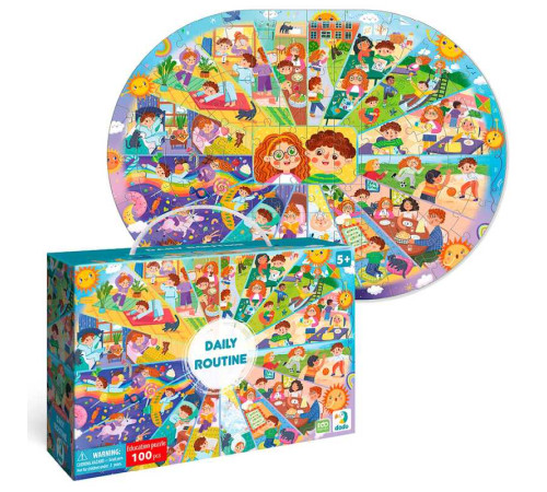 гр Пазл "Розпорядок дня" 300619 (40) "DoDo", 100 елементів, 33х45 см, в коробці гр Пазл "Розпорядок дня" 300619 (40) "DoDo", 100 елементів, 33х45 см, в коробці