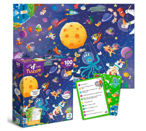 гр Пазл "Шукай та знаходь. Шалений космос" 300668 (24) "DoDo", 100 елементів, 33х47 см, в коробці гр Пазл "Шукай та знаходь. Шалений космос" 300668 (24) "DoDo", 100 елементів, 33х47 см, в коробці