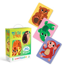 гр Набір карток Монтесорі з тактильними елементами "Малюки тварин" 301230 (40) "DoDo" в коробці