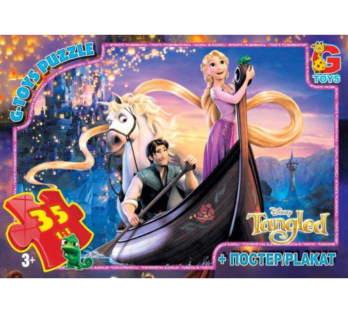 гр Пазли 35 ел. "G-Toys" "Рапунцель" TA 001 (62) + постер – в наличии! Купите сейчас у KAZKOVA