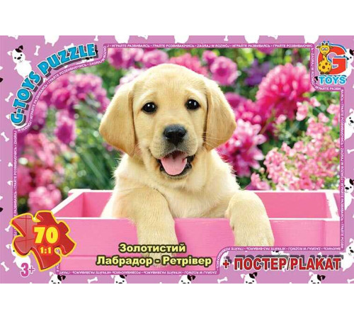 гр Пазли 70 ел. "G Toys" "Домашні улюбленці" AN 147 (62) +постер – в наличии! Купите сейчас у KAZKOVA