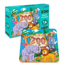 гр Гра настільна розвиваюча ME5032-01 "Maxi-пазл Зоопарк" EN (60) "Ludum", в коробці