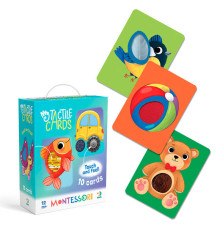 гр Набір карток Монтесорі з тактильними елементами "На прогулянці" 301231 (40) "DoDo" в коробці