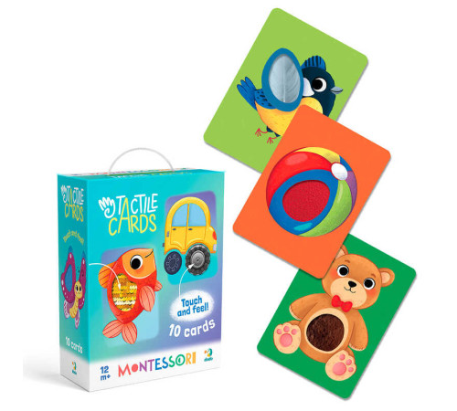 гр Набір карток Монтесорі з тактильними елементами "На прогулянці" 301231 (40) "DoDo" в коробці – в наличии! Купите сейчас у KAZKOVA