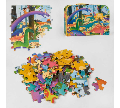 Пазли С 48717 (12) “Ера динозаврів”, 108 деталей у валізі – в наличии! Купите сейчас у KAZKOVA