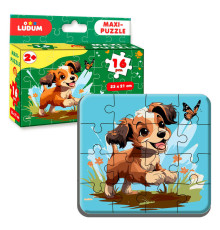 гр Максі-пазл "Песик 1" МЕ 5032-06 (12) "Ludum", 16 елементів, в коробці