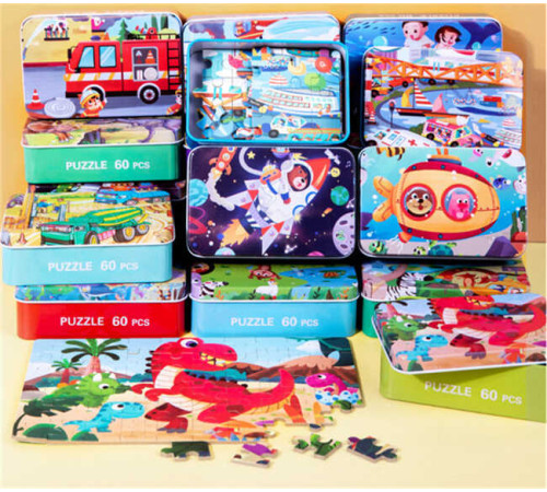 Пазли C 73265 (120) 60 елементів, у боксі, ВИДАЄТЬСЯ ТІЛЬКИ МІКС ВИДІВ – в наличии! Купите сейчас у KAZKOVA