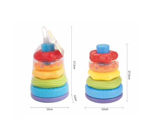 Пірамідка 617-49 (96/2) брязкальце, висота 17 см, в сітці – в наличии! Купите сейчас у KAZKOVA