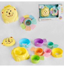 Пірамідка 2209-8 (30/3) 7 чашок, гра-лабіринт, 28 см, в коробці