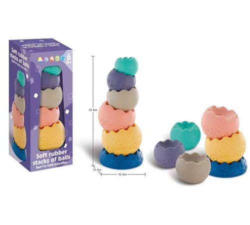 Пірамідка сенсорна 1049 (60/2) висота 24 см, 6 елементів, тактильна, в коробці – в наличии! Купите сейчас у KAZKOVA Пірамідка сенсорна 1049 (60/2) висота 24 см, 6 елементів, тактильна, в коробці – в наличии! Купите сейчас у KAZKOVA