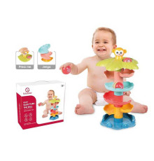 Лабіринт YL 1305 (18) мавпочка, 6 деталей, 2 м'ячики, в коробці