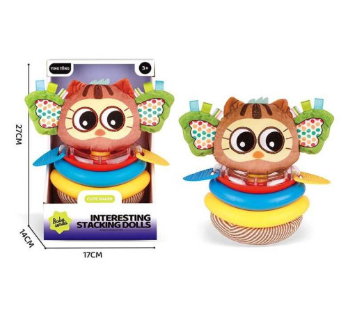 Пірамідка YT 24-76 (48/2) висота: 23 см, 3 кільця, прорізувачі, брязкальце, в коробці – в наличии! Купите сейчас у KAZKOVA Пірамідка YT 24-76 (48/2) висота: 23 см, 3 кільця, прорізувачі, брязкальце, в коробці – в наличии! Купите сейчас у KAZKOVA