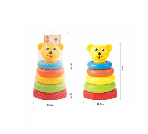 Пірамідка 617-39 (120/2) “Ведмедик”, висота 19 см, в сітці – в наличии! Купите сейчас у KAZKOVA Пірамідка 617-39 (120/2) “Ведмедик”, висота 19 см, в сітці – в наличии! Купите сейчас у KAZKOVA