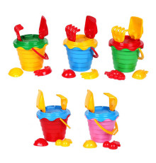гр Пісочний набір "А" ребро 0489 (5) ЦІНА ЗА 12 ШТУК В УПАКОВЦІ "Technok Toys"