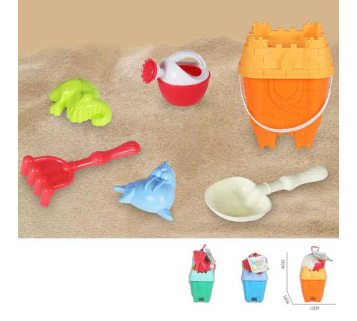 Пісочний набір KZ 6444 (72/2) 3 кольори, в сітці, ВИДАЄТЬСЯ ТІЛЬКИ МІКС ВИДІВ