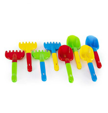 гр Пісочний набір №4 015 1лопатка+1грабли (64) "BAMSIC"